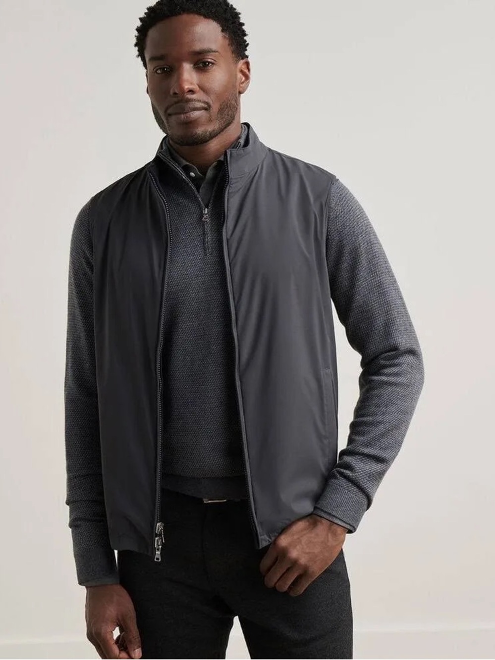 NWT Peter Millar Ryder Reversible Vest: Iridium (Small)